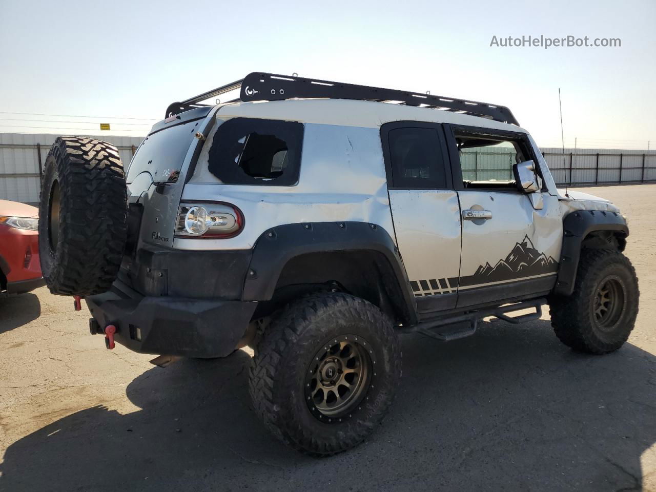 2007 Toyota Fj Cruiser  Silver vin: JTEBU11F670048162