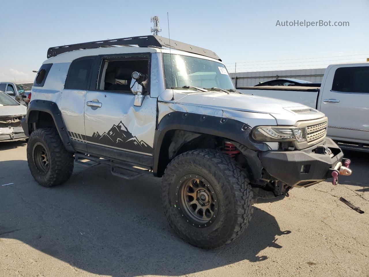 2007 Toyota Fj Cruiser  Silver vin: JTEBU11F670048162