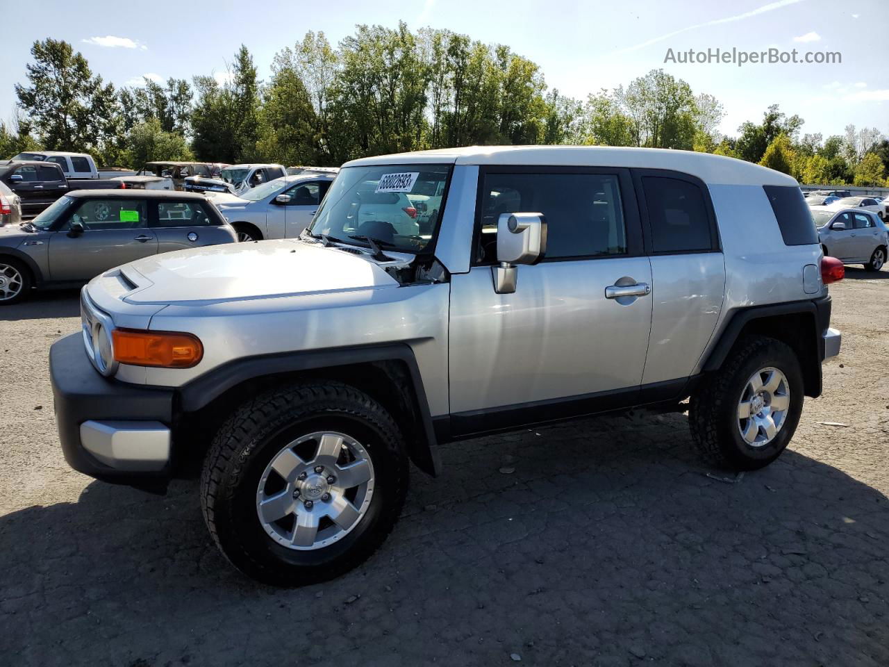 2007 Toyota Fj Cruiser  Серебряный vin: JTEBU11F670068251