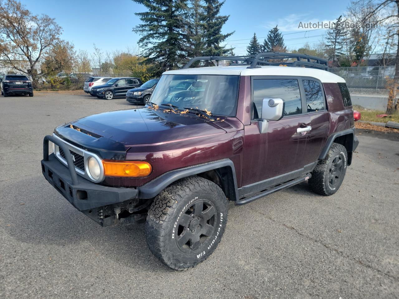 2007 Toyota Fj Cruiser  Maroon vin: JTEBU11F670069867