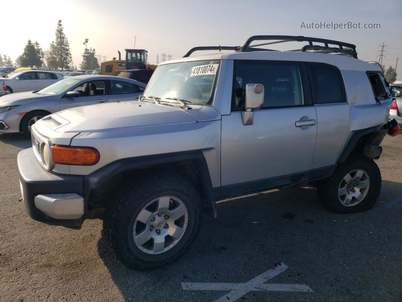 2007 Toyota Fj Cruiser  Silver vin: JTEBU11F770037090