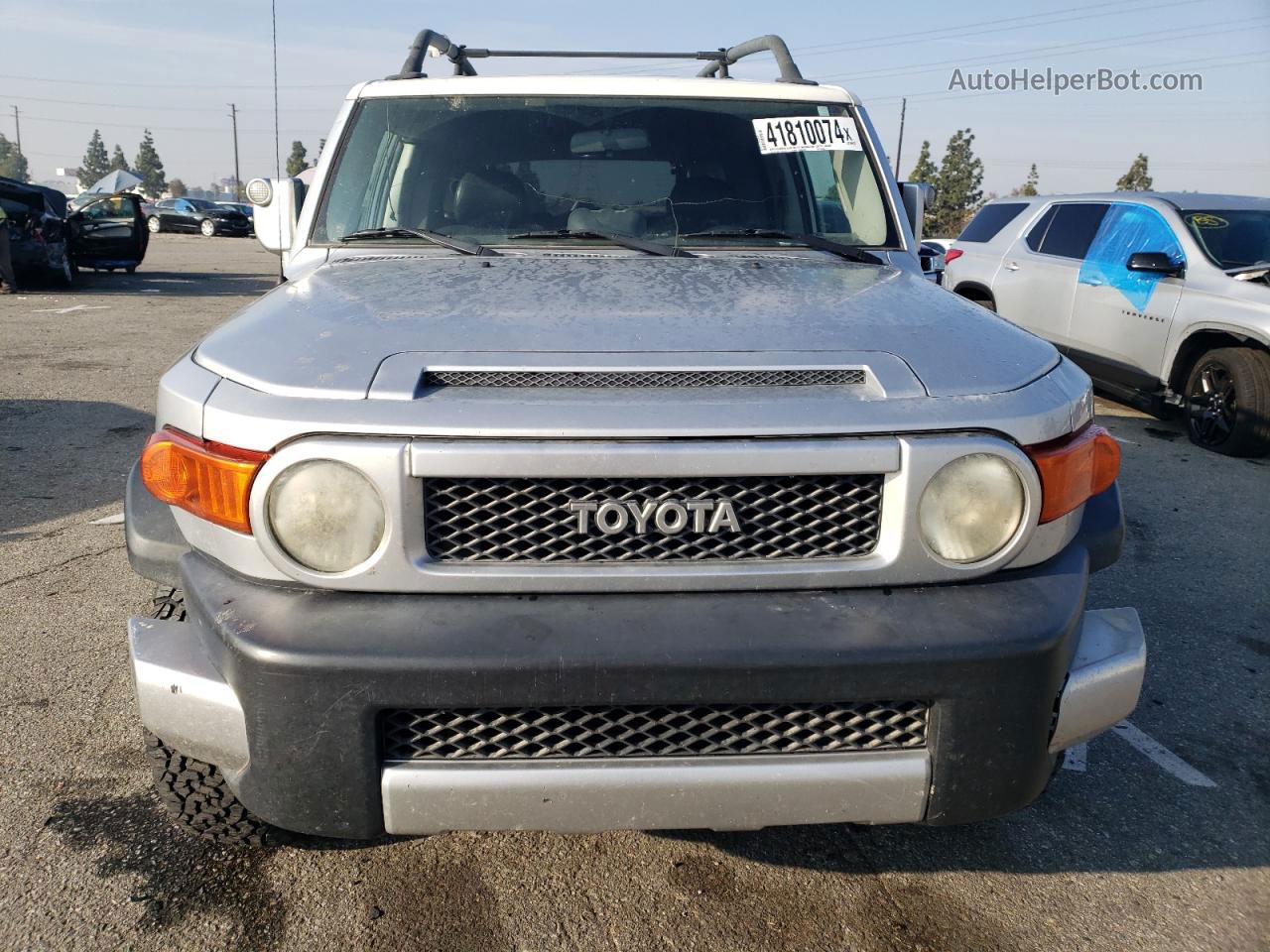 2007 Toyota Fj Cruiser  Silver vin: JTEBU11F770037090