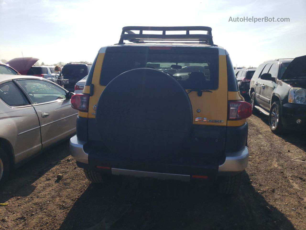 2007 Toyota Fj Cruiser  Yellow vin: JTEBU11F770043410