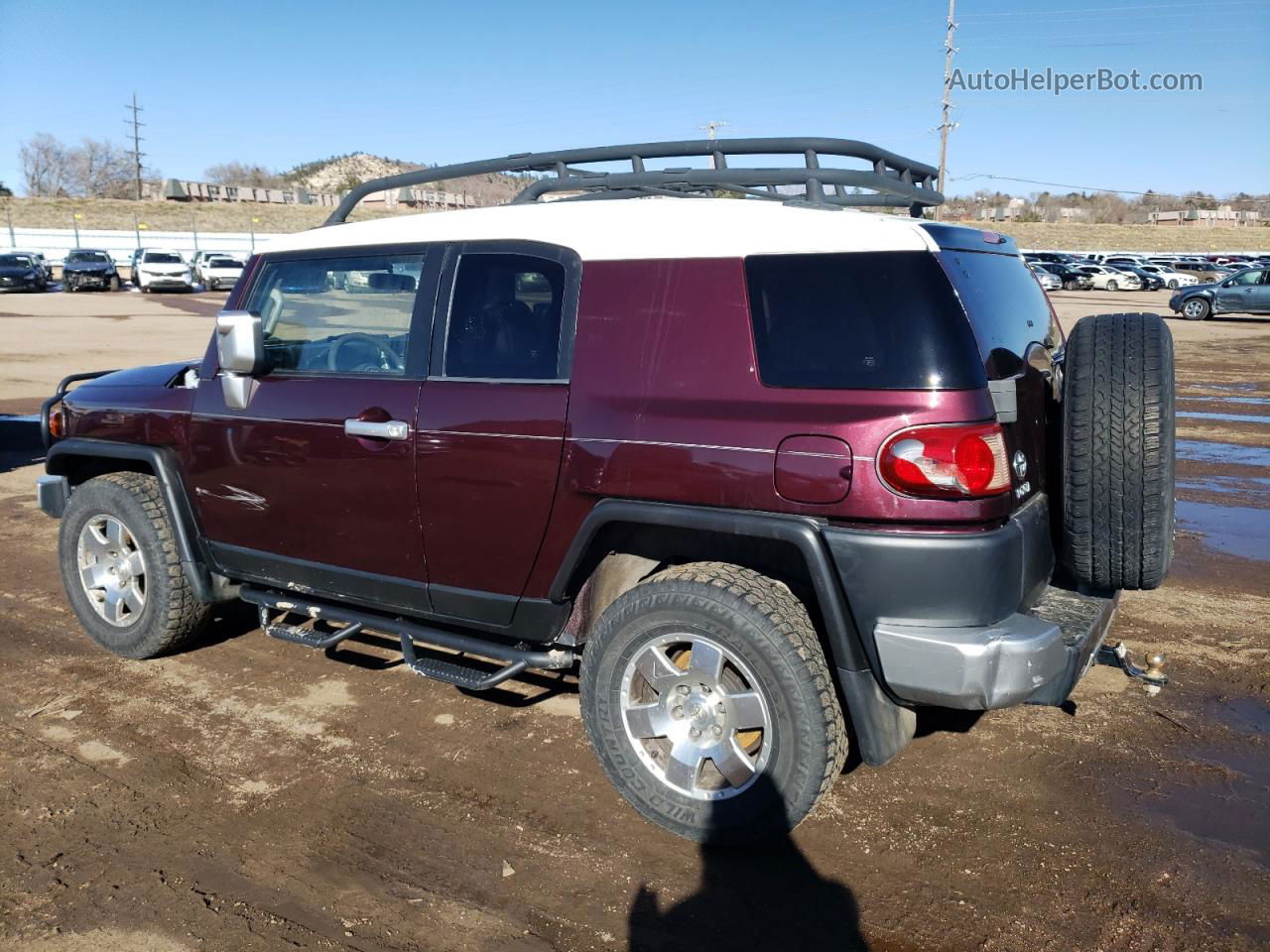 2007 Toyota Fj Cruiser  Burgundy vin: JTEBU11F770076813