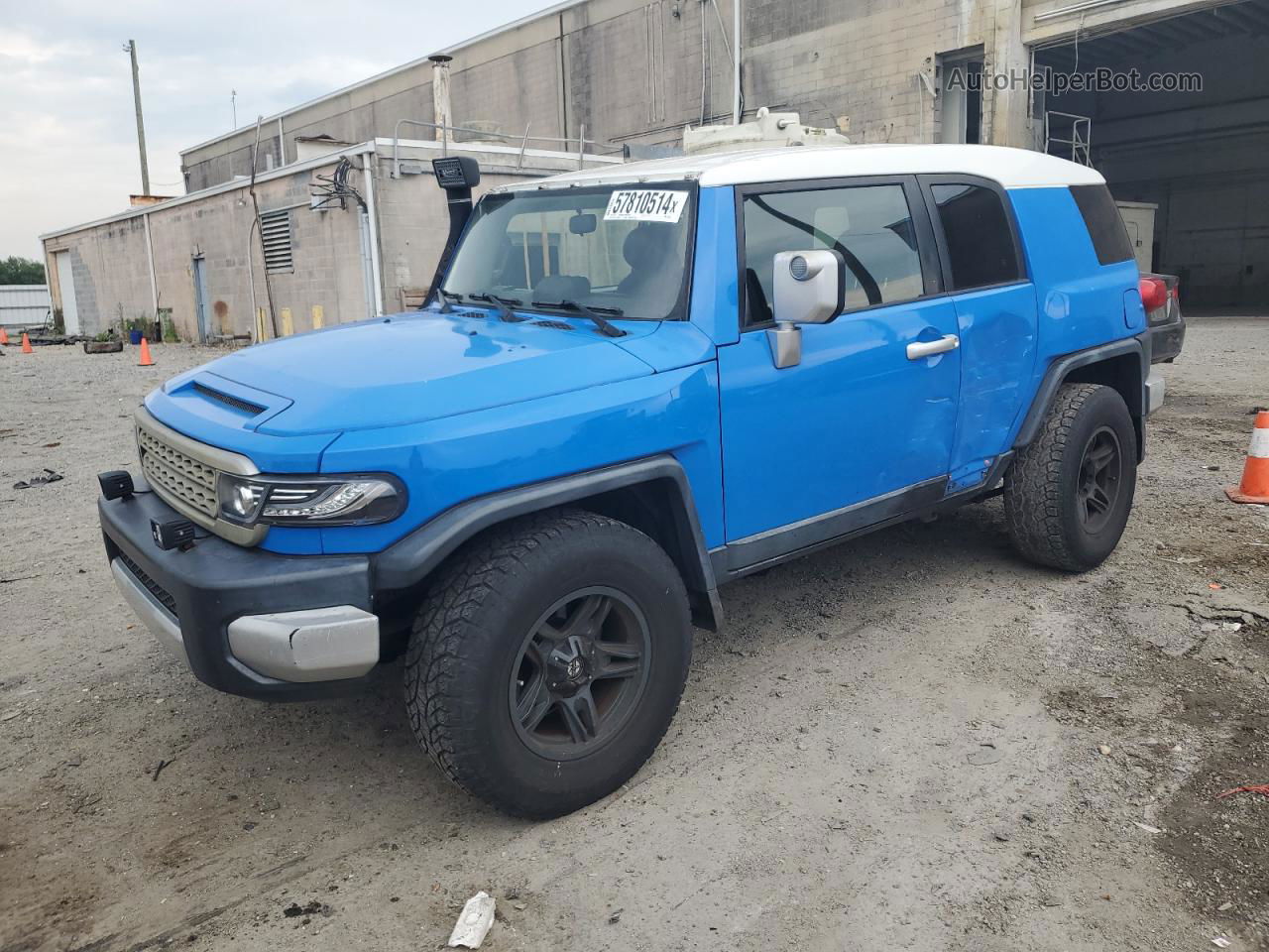 2007 Toyota Fj Cruiser  Blue vin: JTEBU11F870004552