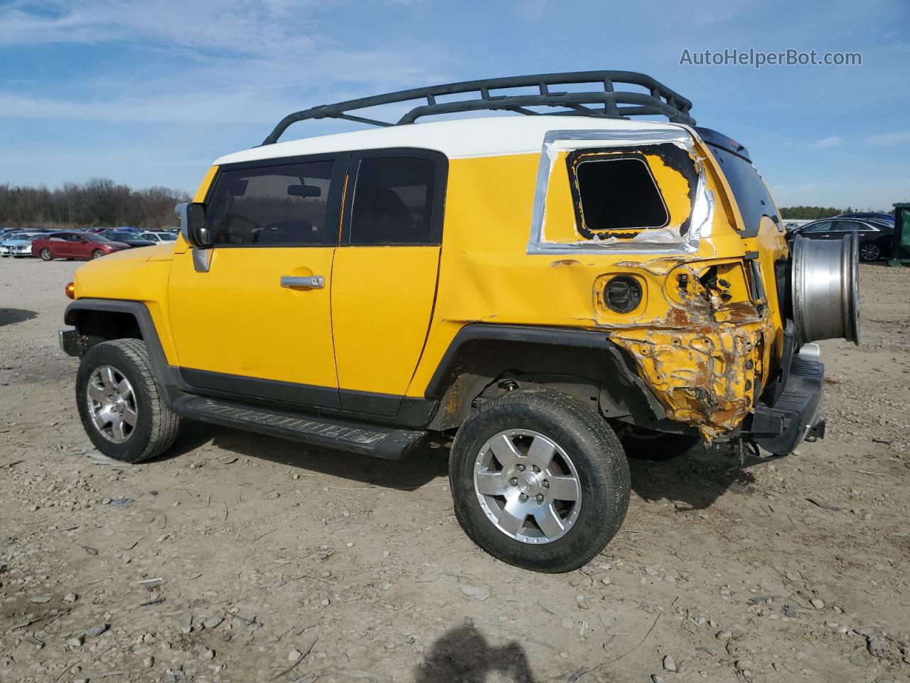 2007 Toyota Fj Cruiser  Желтый vin: JTEBU11F870008889