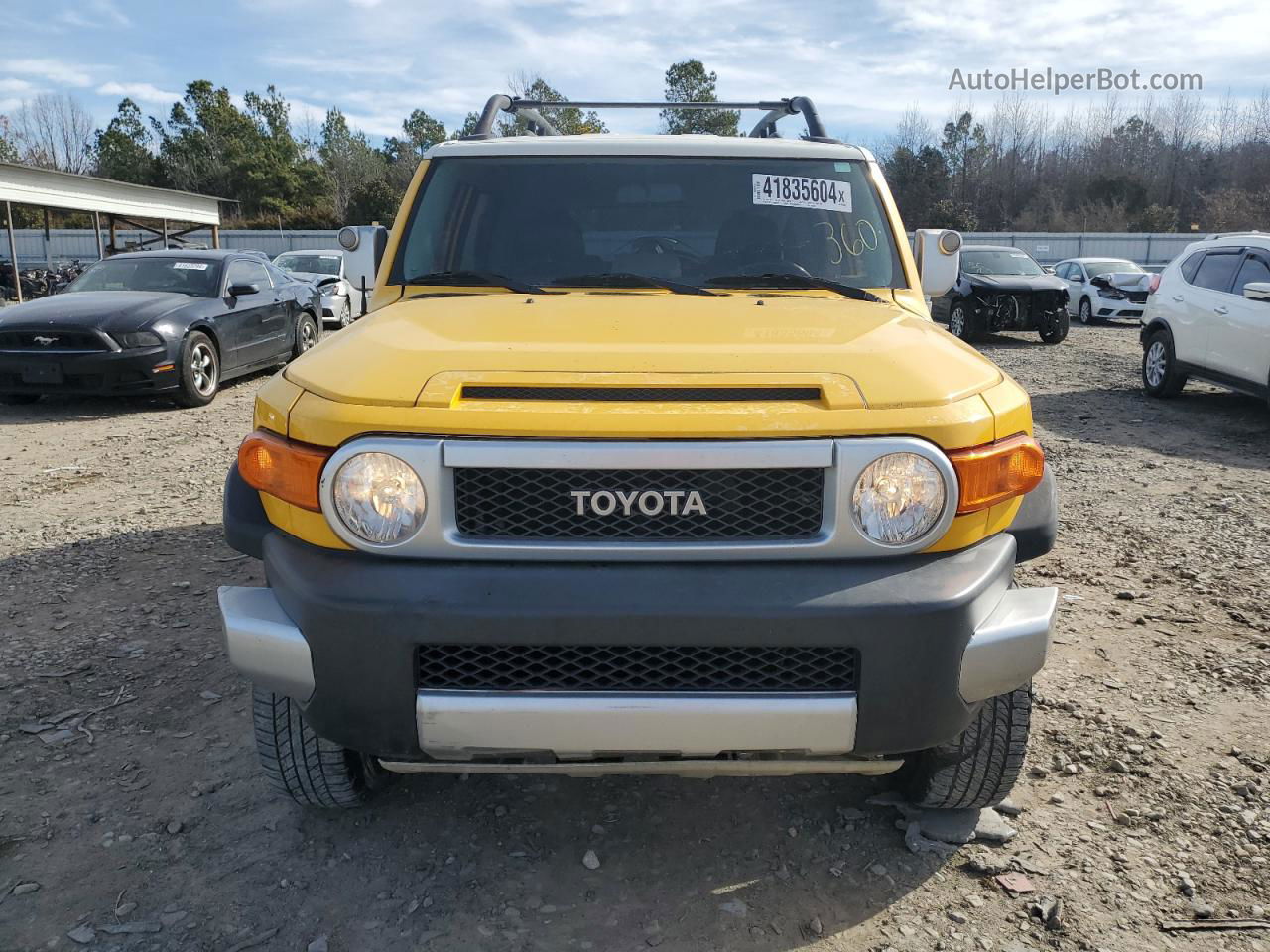 2007 Toyota Fj Cruiser  Yellow vin: JTEBU11F870008889