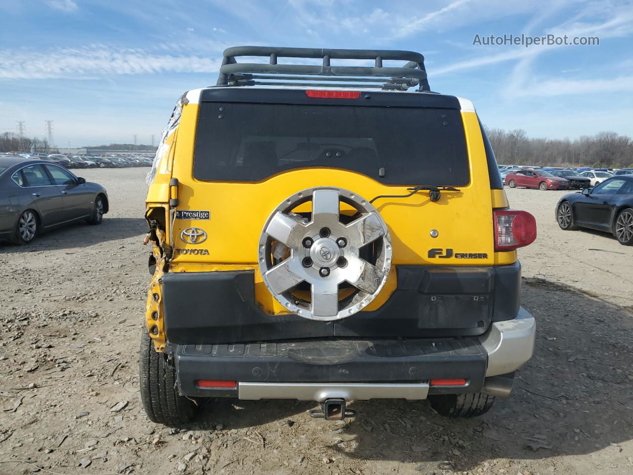 2007 Toyota Fj Cruiser  Yellow vin: JTEBU11F870008889