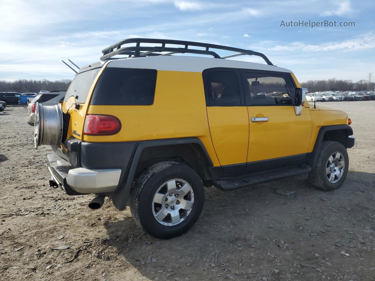 2007 Toyota Fj Cruiser  Yellow vin: JTEBU11F870008889