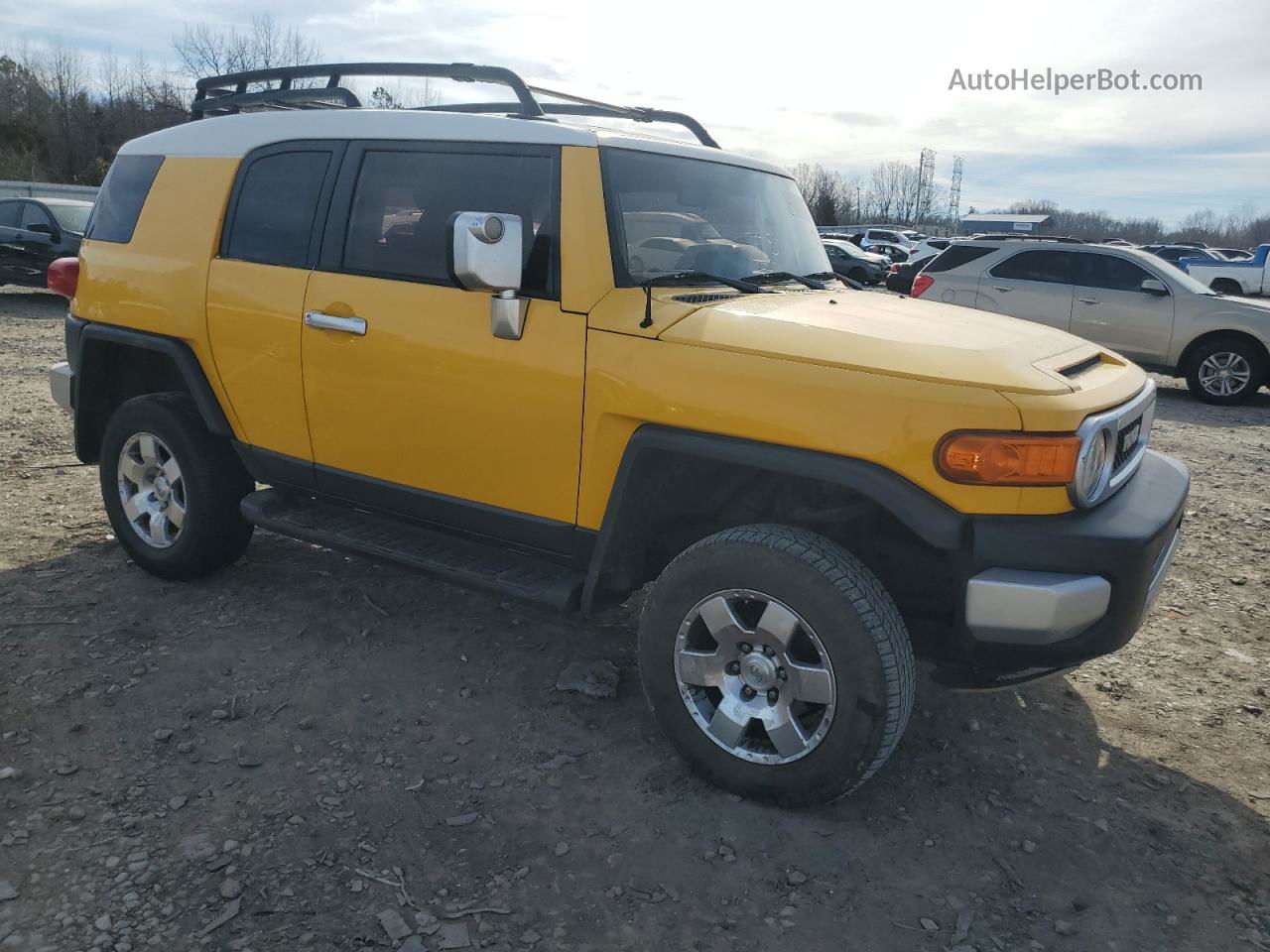 2007 Toyota Fj Cruiser  Yellow vin: JTEBU11F870008889