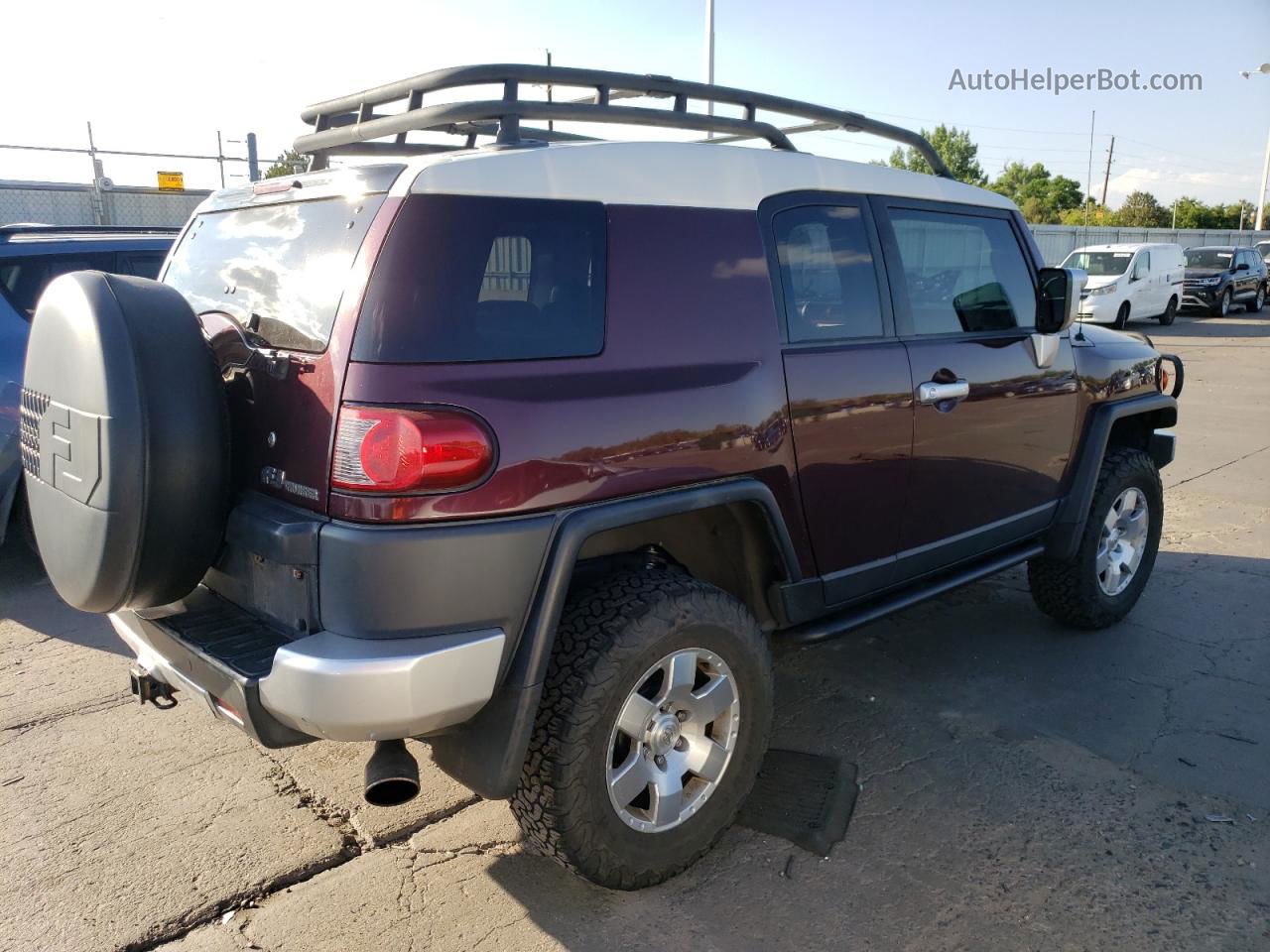 2007 Toyota Fj Cruiser  Burgundy vin: JTEBU11F870081907