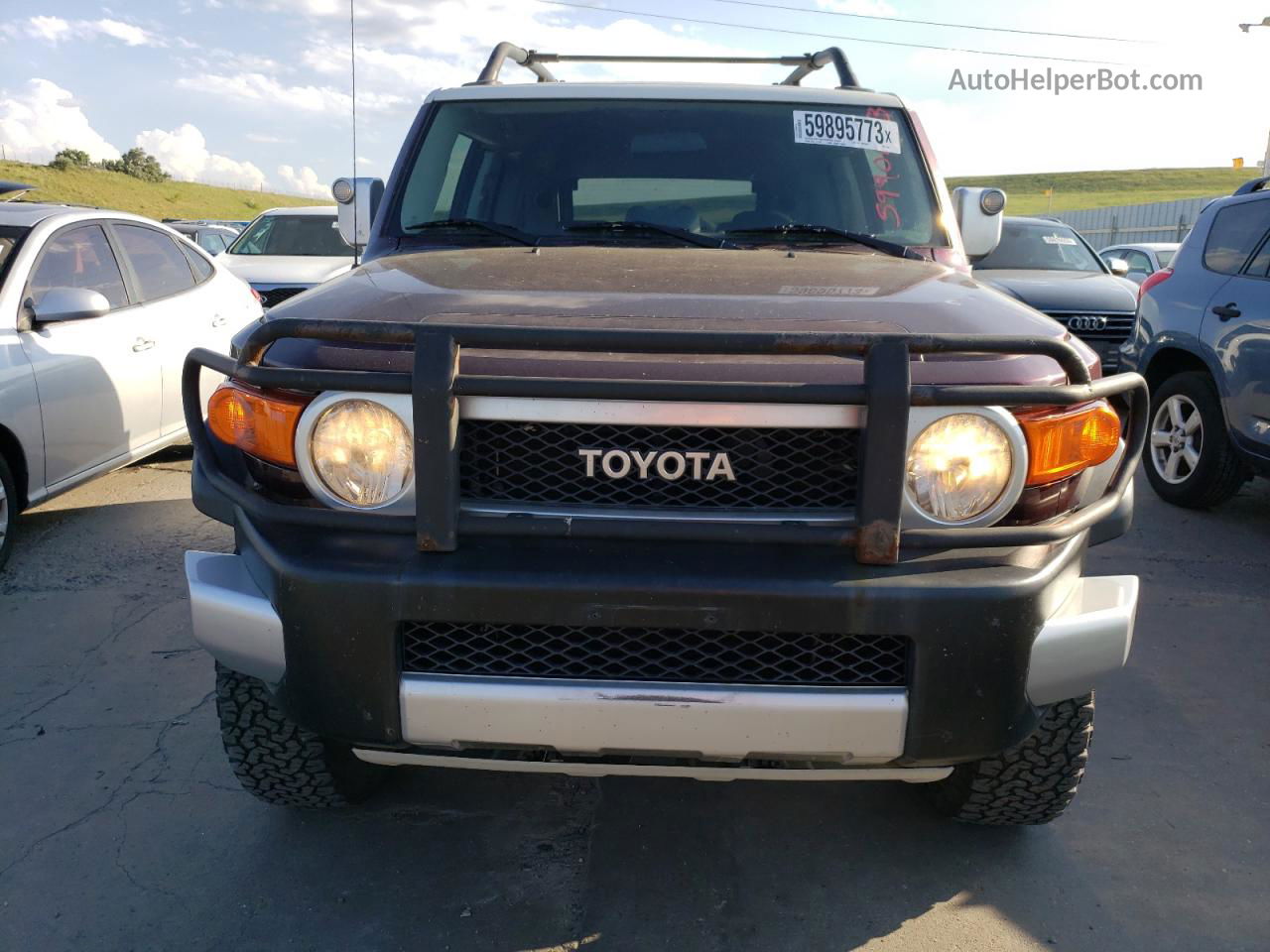 2007 Toyota Fj Cruiser  Burgundy vin: JTEBU11F870081907