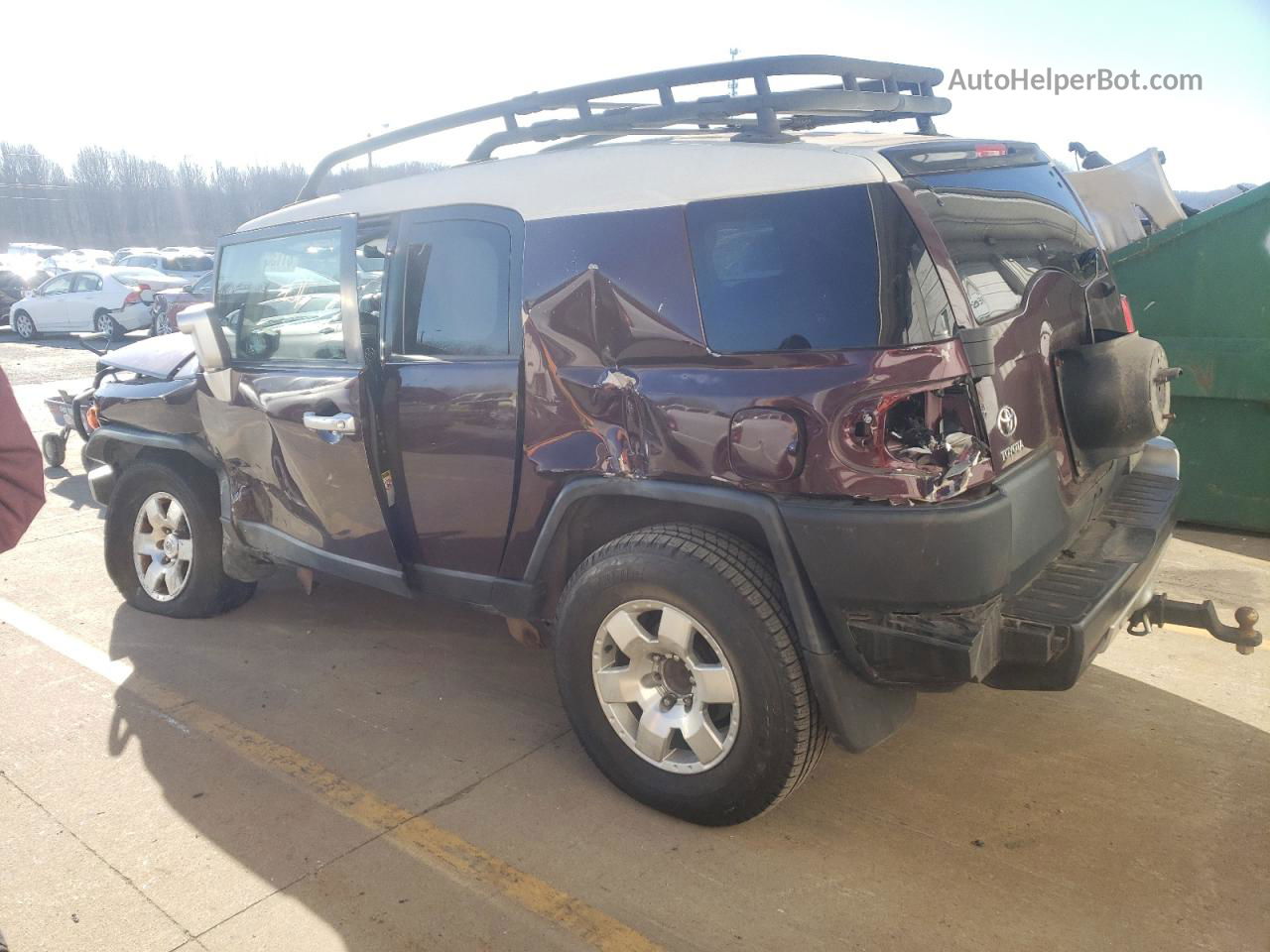 2007 Toyota Fj Cruiser  Burgundy vin: JTEBU11F970064629