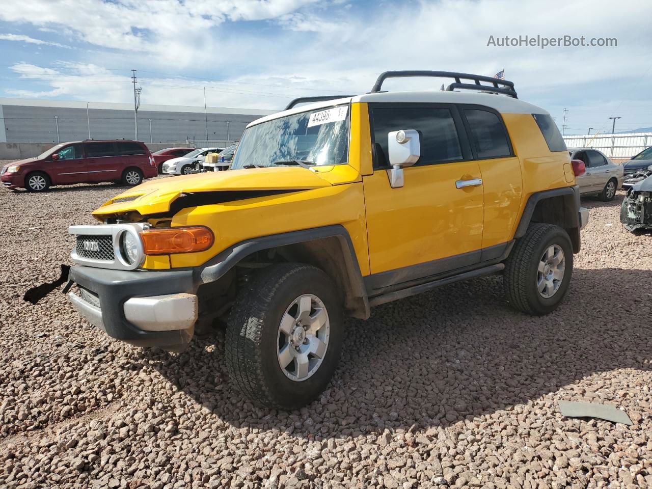 2007 Toyota Fj Cruiser  Yellow vin: JTEBU11FX70052585