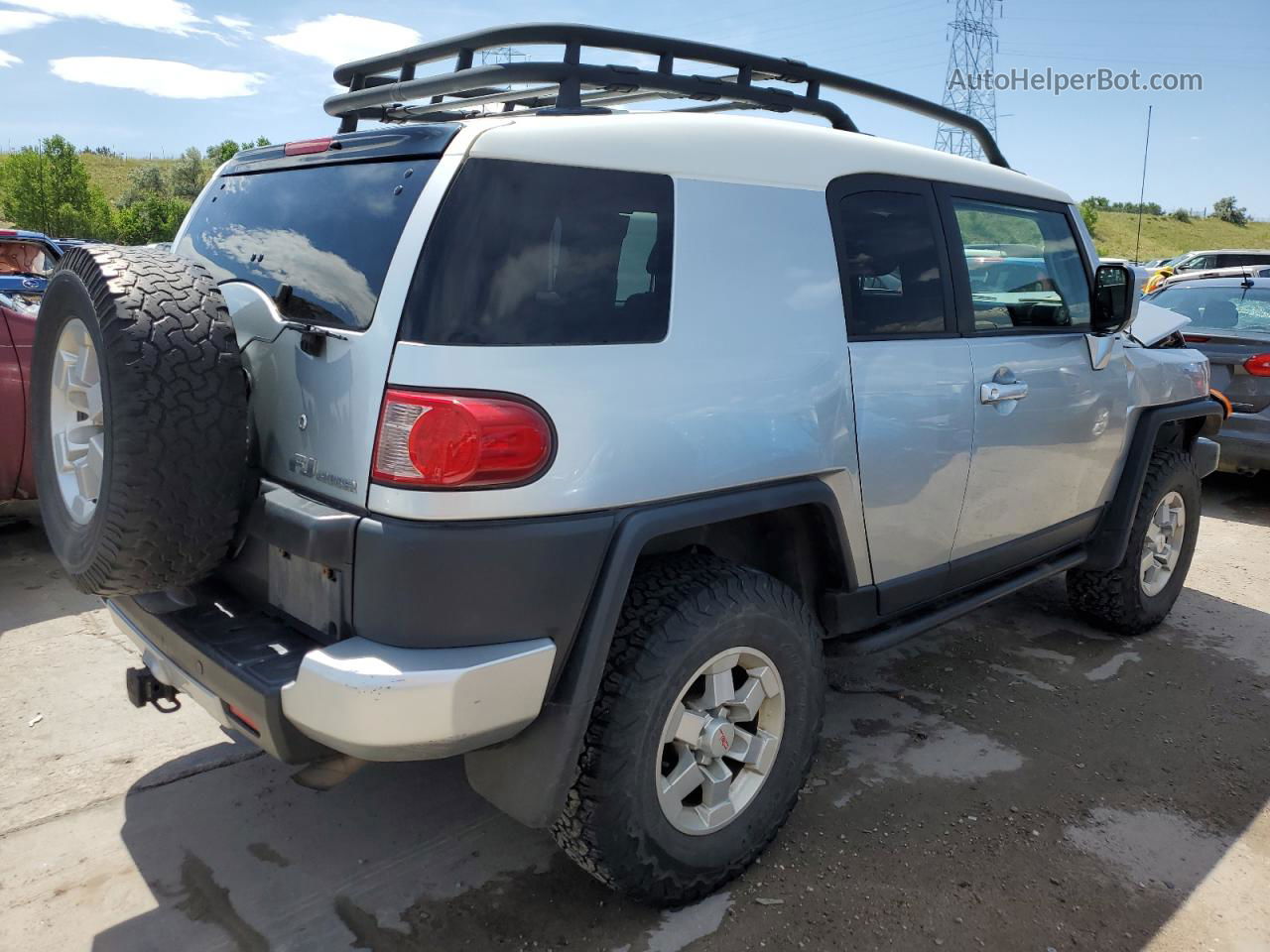 2007 Toyota Fj Cruiser  Silver vin: JTEBU11FX70081004