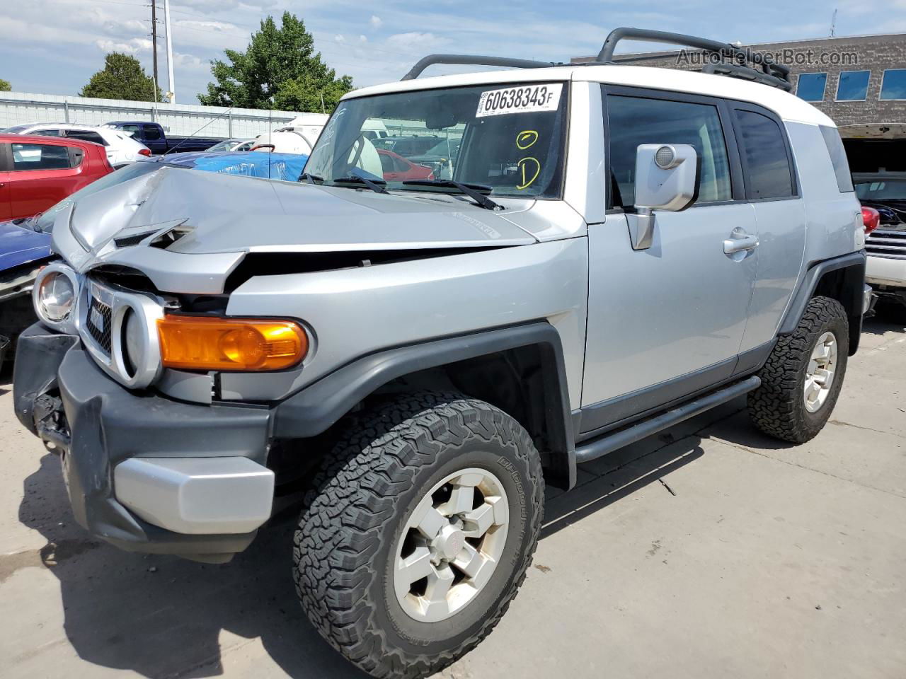 2007 Toyota Fj Cruiser  Silver vin: JTEBU11FX70081004