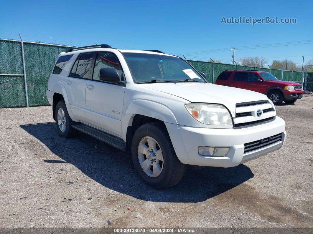 2004 Toyota 4runner Sr5 V6 White vin: JTEBU14R148019655