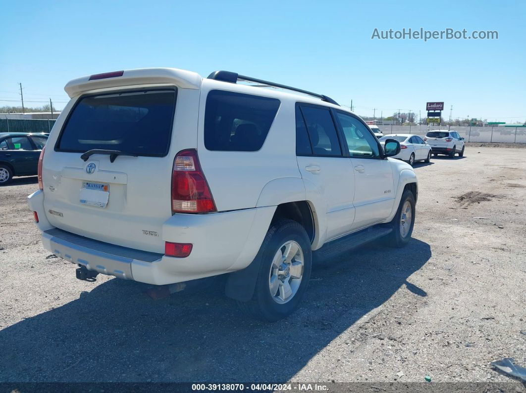 2004 Toyota 4runner Sr5 V6 White vin: JTEBU14R148019655