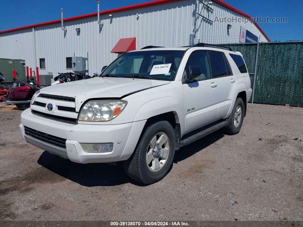 2004 Toyota 4runner Sr5 V6 White vin: JTEBU14R148019655