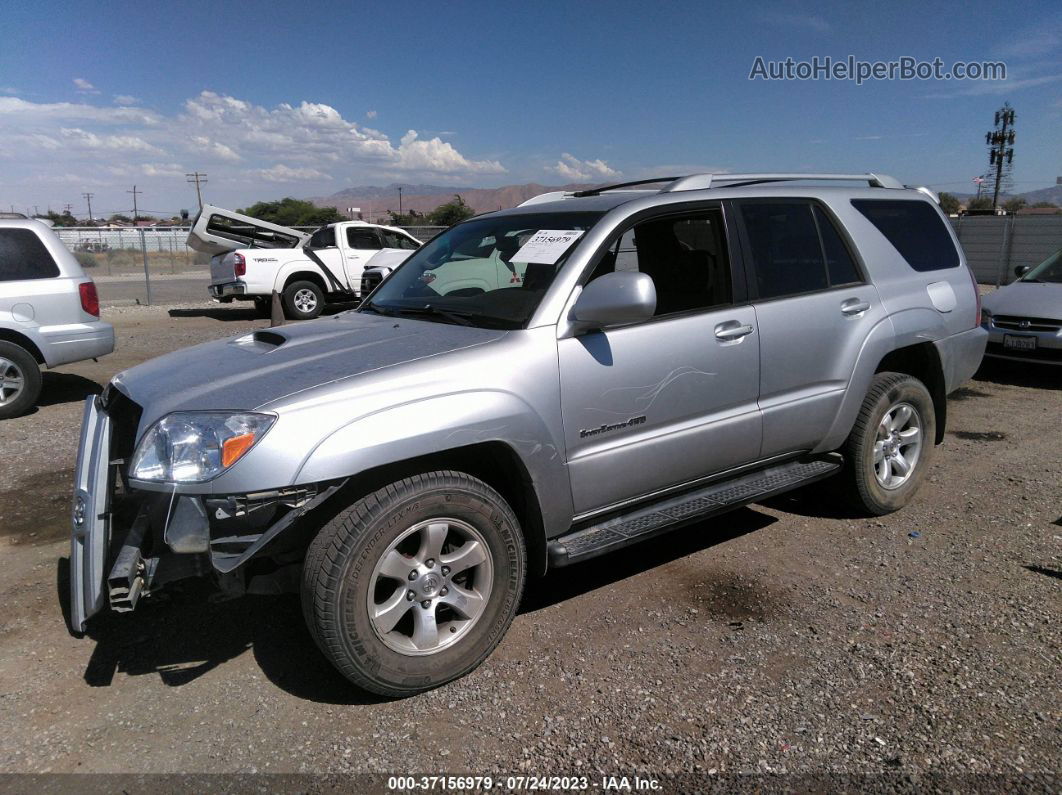 2004 Toyota 4runner Sr5 Silver vin: JTEBU14R248015484