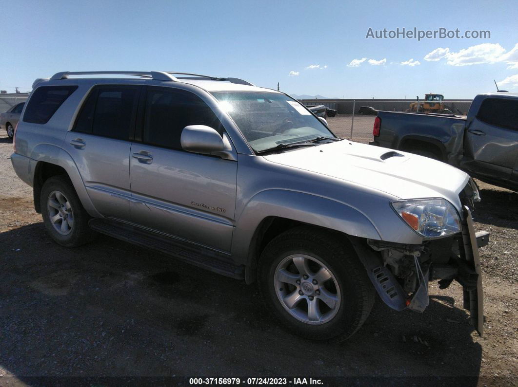 2004 Toyota 4runner Sr5 Silver vin: JTEBU14R248015484