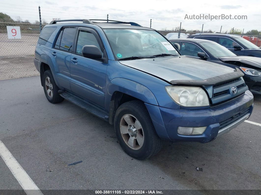 2004 Toyota 4runner Sr5 V6 Blue vin: JTEBU14R340043924