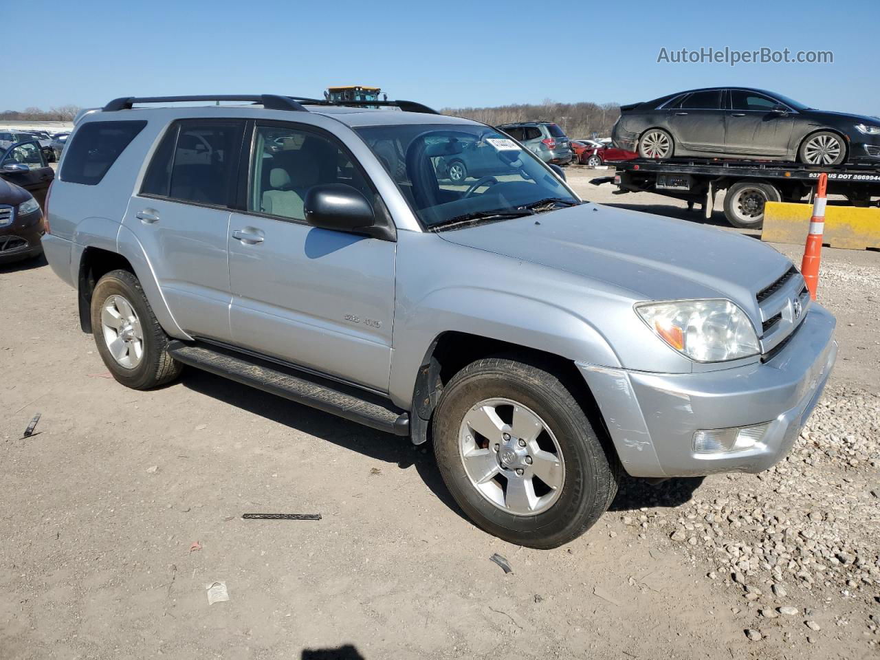 2004 Toyota 4runner Sr5 Silver vin: JTEBU14R540037705