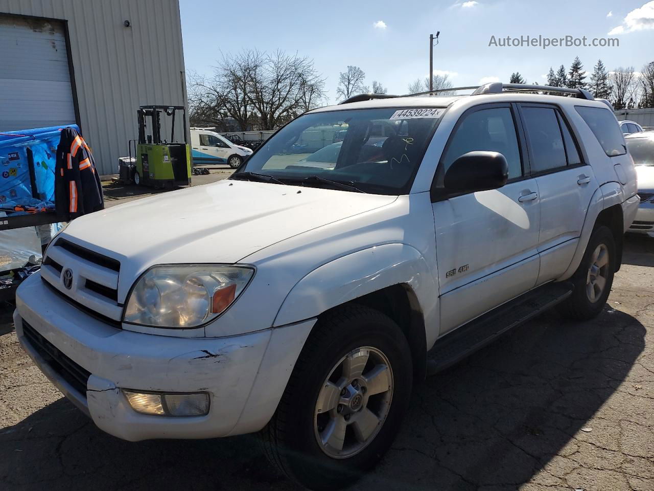 2004 Toyota 4runner Sr5 White vin: JTEBU14R640036059