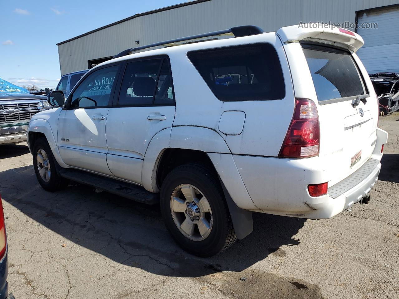 2004 Toyota 4runner Sr5 White vin: JTEBU14R640036059