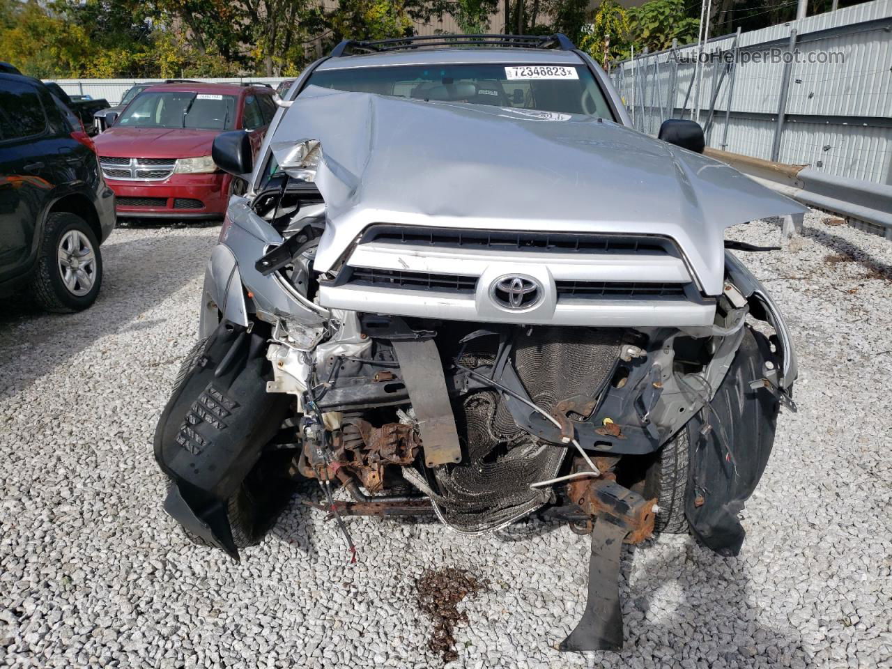 2004 Toyota 4runner Sr5 Silver vin: JTEBU14R848025775