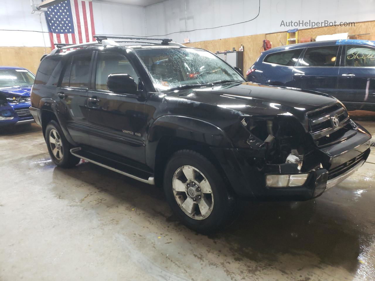 2004 Toyota 4runner Limited Black vin: JTEBU17R040050471