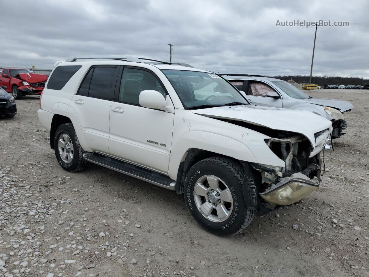 2004 Toyota 4runner Limited White vin: JTEBU17RX40038781