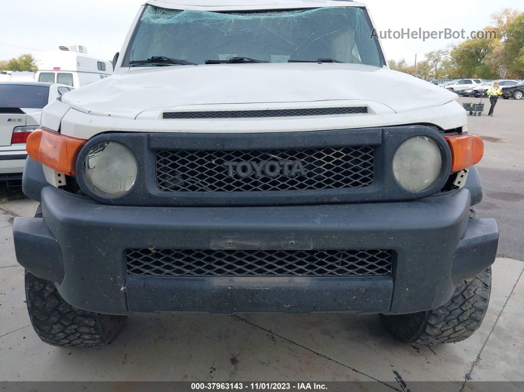 2010 Toyota Fj Cruiser White vin: JTEBU4BF0AK074588