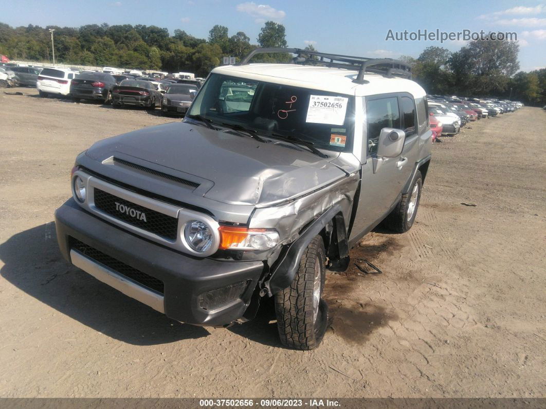 2010 Toyota Fj Cruiser   Silver vin: JTEBU4BF0AK078799