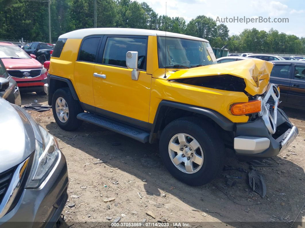 2010 Toyota Fj Cruiser   Yellow vin: JTEBU4BF0AK098471