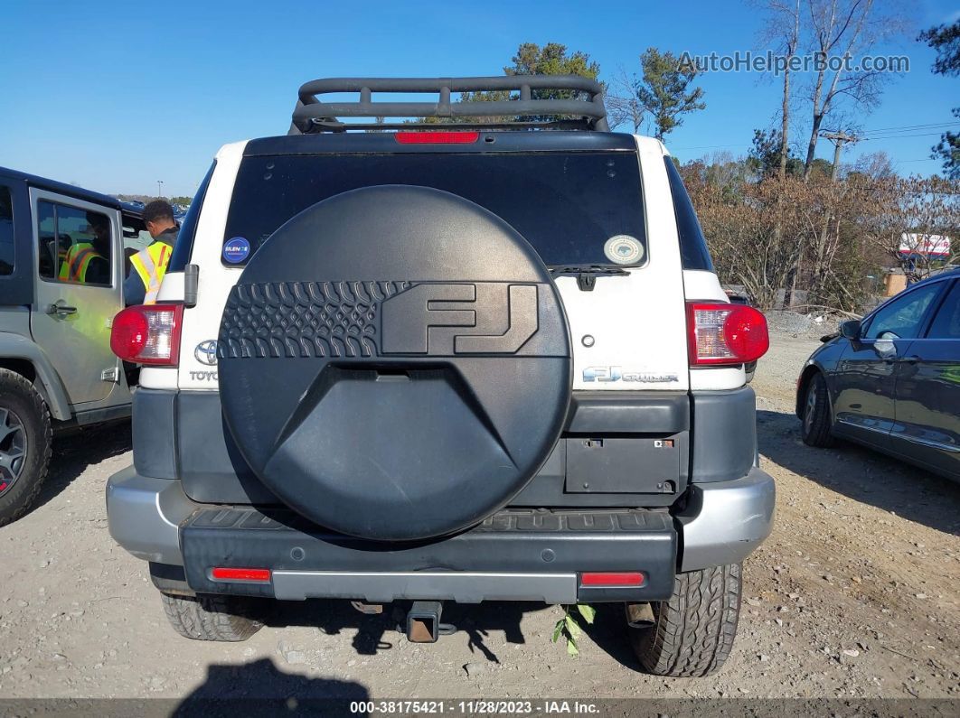 2010 Toyota Fj Cruiser White vin: JTEBU4BF1AK093988