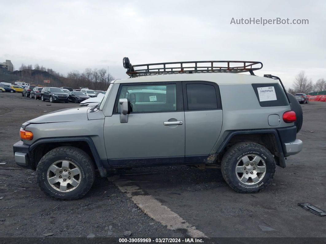 2010 Toyota Fj Cruiser   Silver vin: JTEBU4BF2AK079372