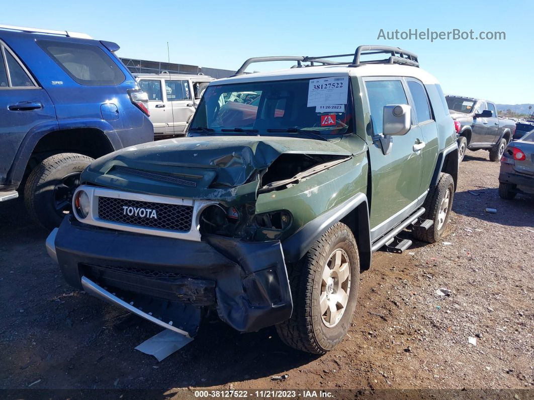 2010 Toyota Fj Cruiser Зеленый vin: JTEBU4BF2AK081946