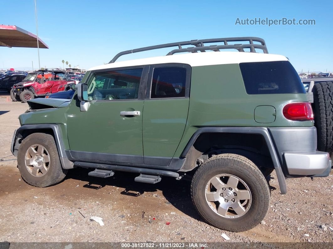 2010 Toyota Fj Cruiser Green vin: JTEBU4BF2AK081946