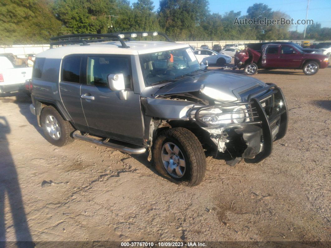 2010 Toyota Fj Cruiser   Silver vin: JTEBU4BF2AK084474