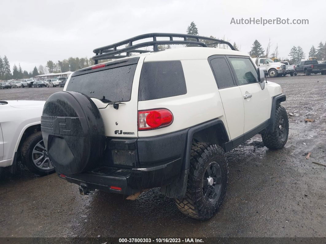 2010 Toyota Fj Cruiser White vin: JTEBU4BF4AK070530