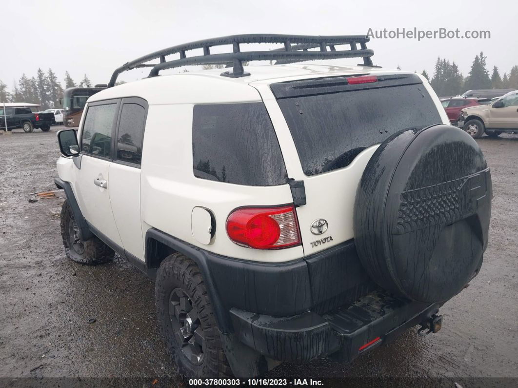 2010 Toyota Fj Cruiser White vin: JTEBU4BF4AK070530