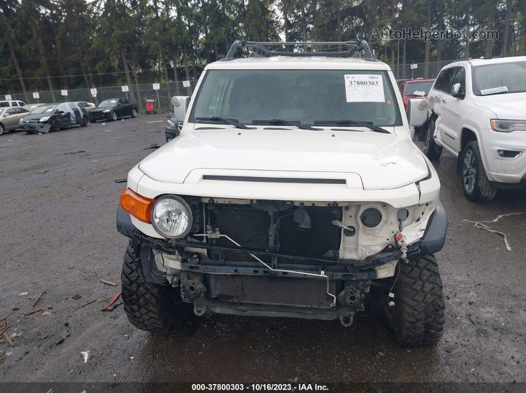 2010 Toyota Fj Cruiser White vin: JTEBU4BF4AK070530