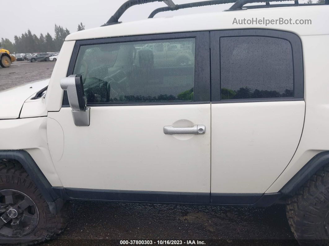 2010 Toyota Fj Cruiser White vin: JTEBU4BF4AK070530