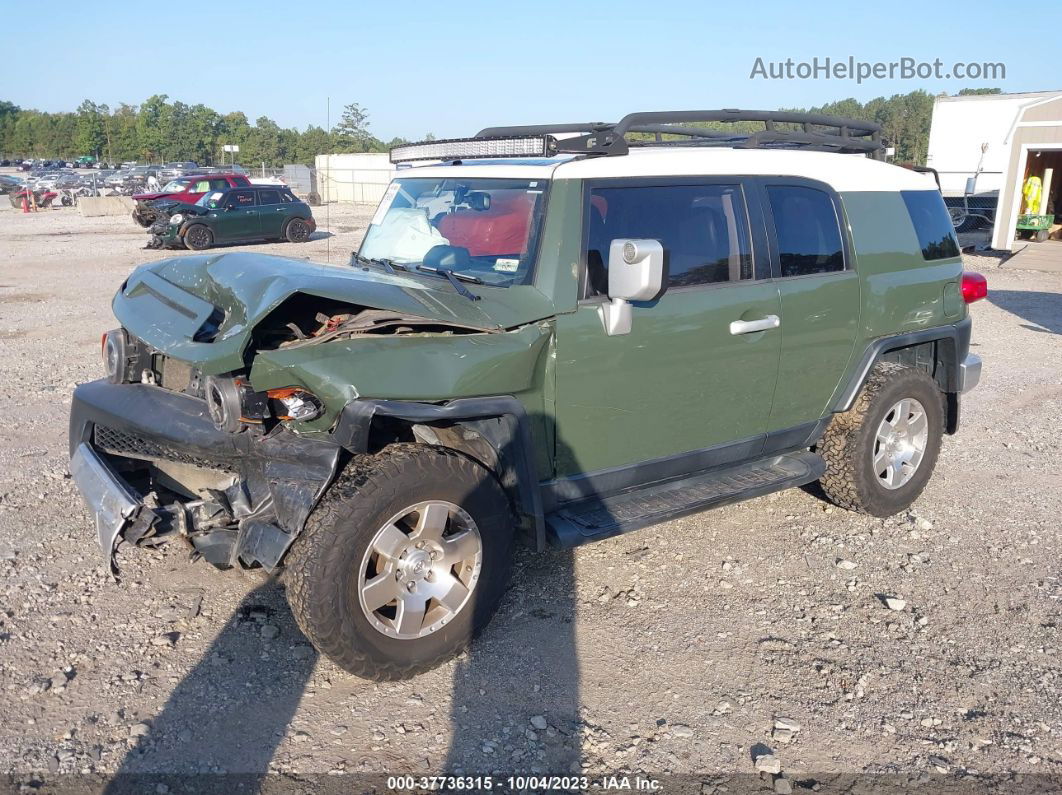 2010 Toyota Fj Cruiser   Green vin: JTEBU4BF4AK092169