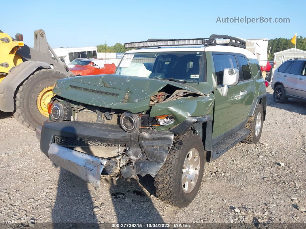 2010 Toyota Fj Cruiser   Green vin: JTEBU4BF4AK092169