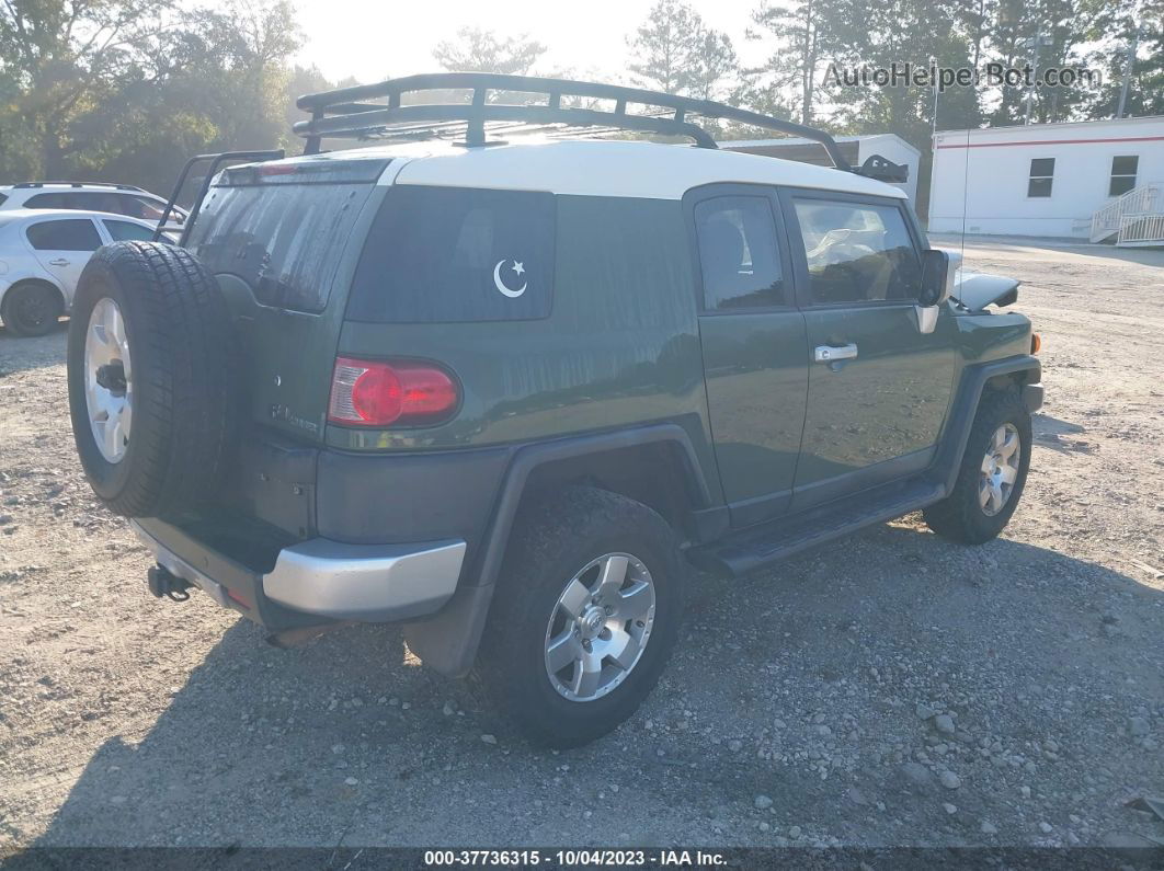 2010 Toyota Fj Cruiser   Green vin: JTEBU4BF4AK092169