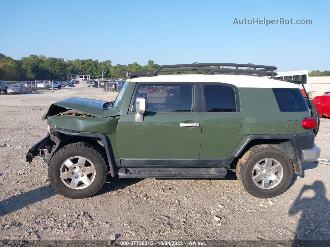 2010 Toyota Fj Cruiser   Green vin: JTEBU4BF4AK092169