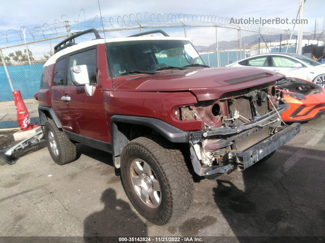 2010 Toyota Fj Cruiser   Red vin: JTEBU4BF5AK089443