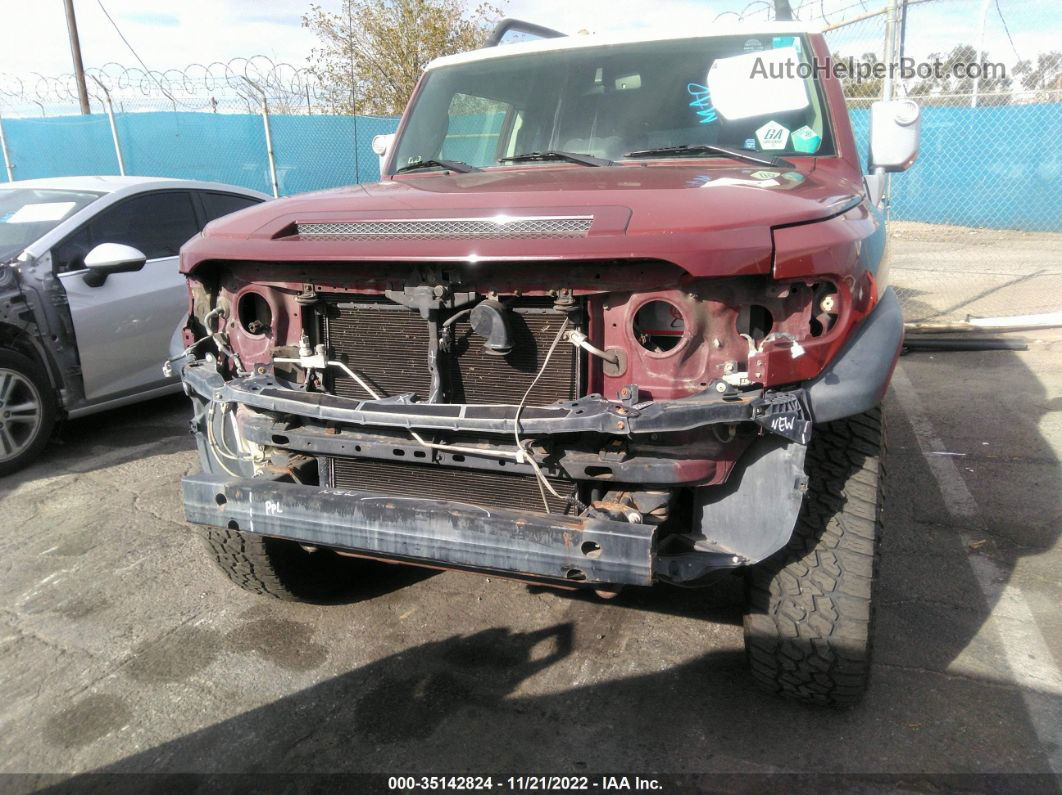 2010 Toyota Fj Cruiser   Red vin: JTEBU4BF5AK089443